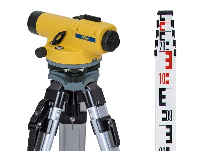Waterpasinstrument Spectra AL24M met statief en telebaak 5m