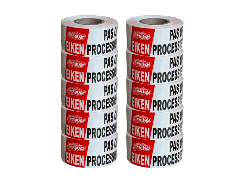 Afzetlint Eikenprocessierups 250 meter x 75mm | 10 rollen