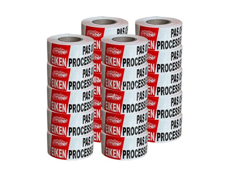 Afzetlint Eikenprocessierups 250 meter x 75mm | 20 rollen