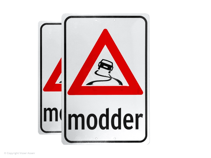 Modderbord kunststof 40 x 60 cm wit | 2 stuks