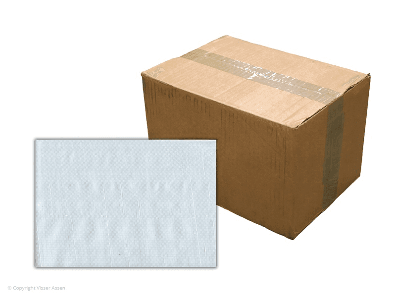Bouwhekdoek wit 1.76 x 3.41m | 20 stuks