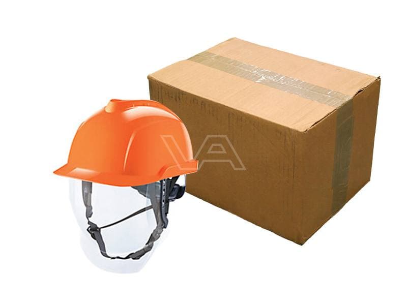 Bouwhelm MSA V-Gard 950 Fas-Trac in doos | 12 stuks