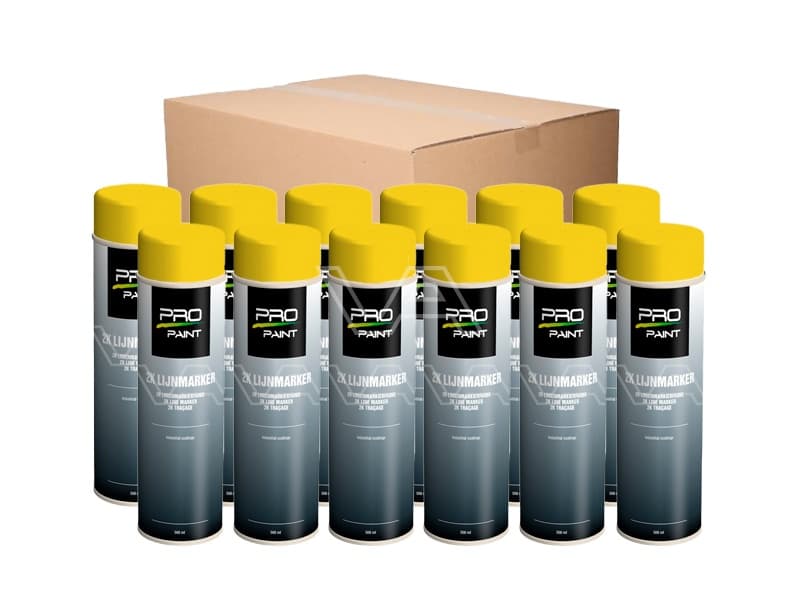 Markeringsverf 2K 500 ml Heavy Duty | 12 stuks | wit