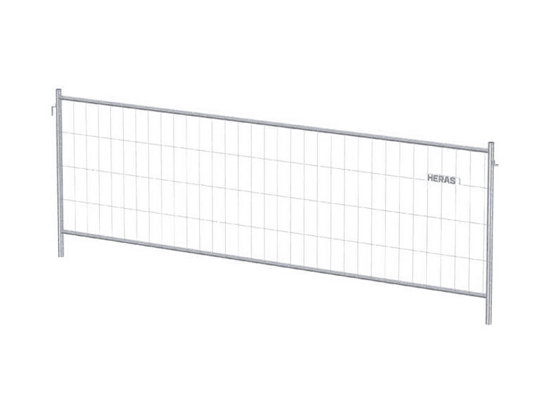 Bouwhek bundel 34 x M50 laag model + voet | Naverzinkt