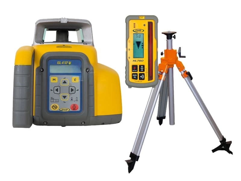 Afschotlaser Spectra GL412N enkel afschot met handontvanger en spindelstatief licht
