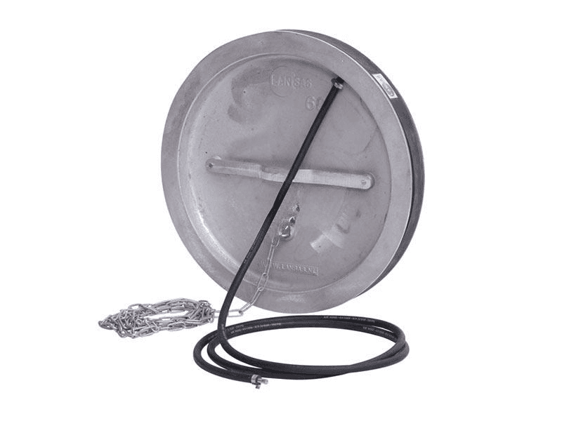 Rioolafsluiter Lansas aluminium Ø 100mm plaat