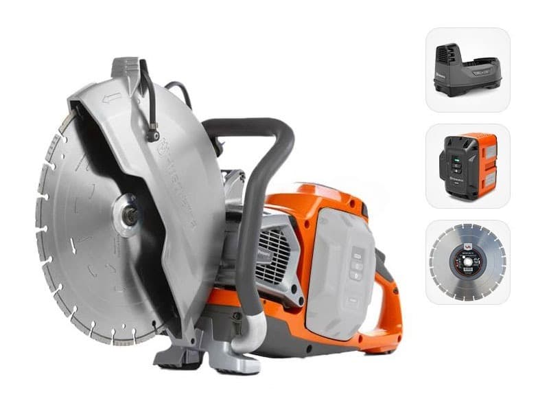 Bandenzaag Husqvarna op accu K1 PACE ø 350mm | Voordeelpakket 2