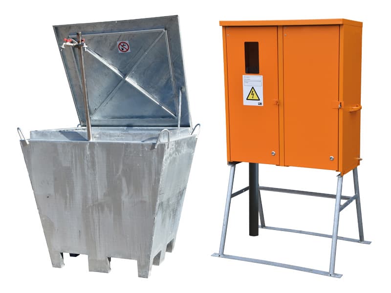 Bouwmeterkast 63A/1306 + bouwwaterput