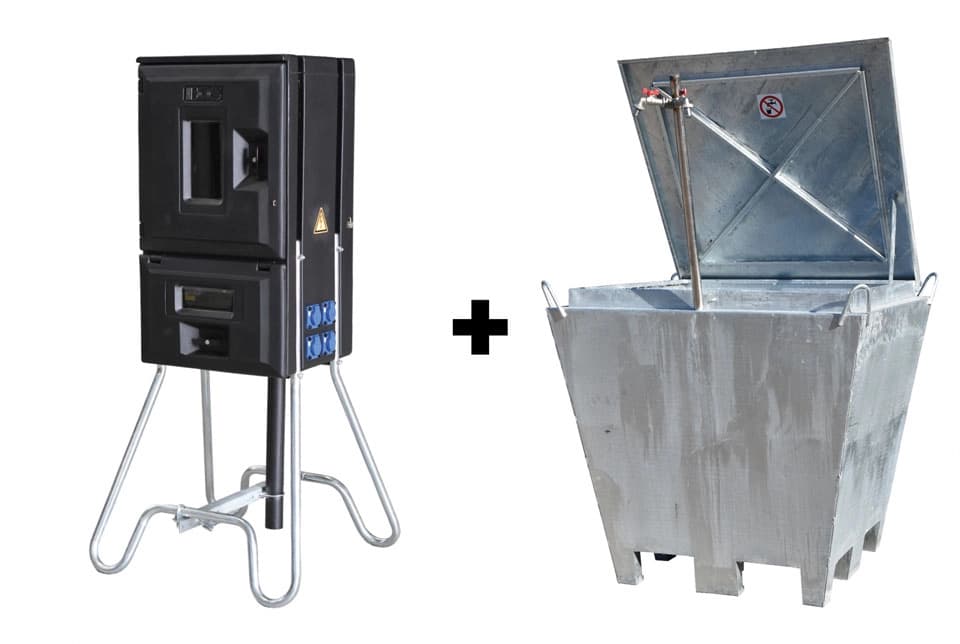 Bouwmeterkast Megaebox 40A+bouwwaterput