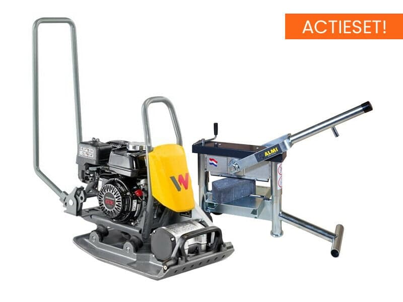 Trilplaat Wacker BPS 1340B+ AL33 Easy Steenknipper | Actieset
