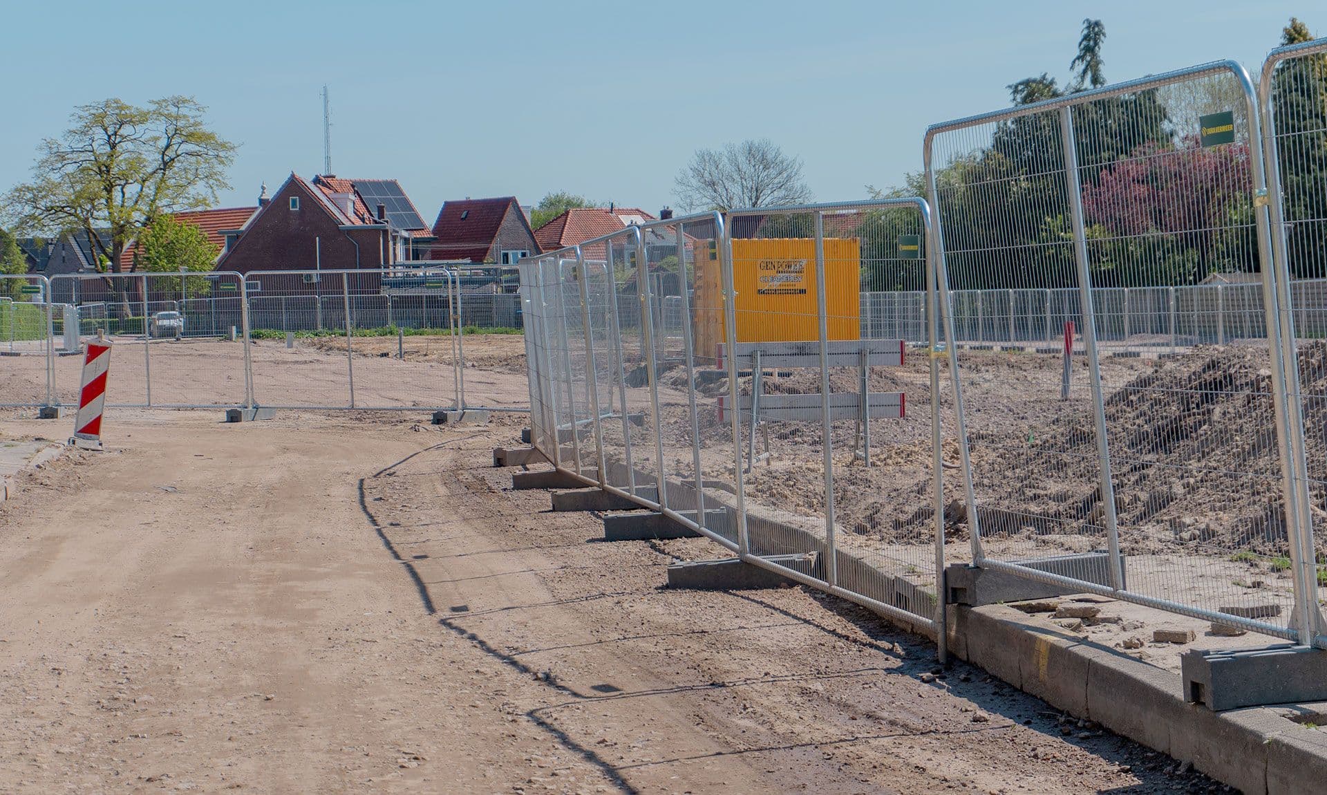 Verkeersvoorzieningen bij een bouwplaats