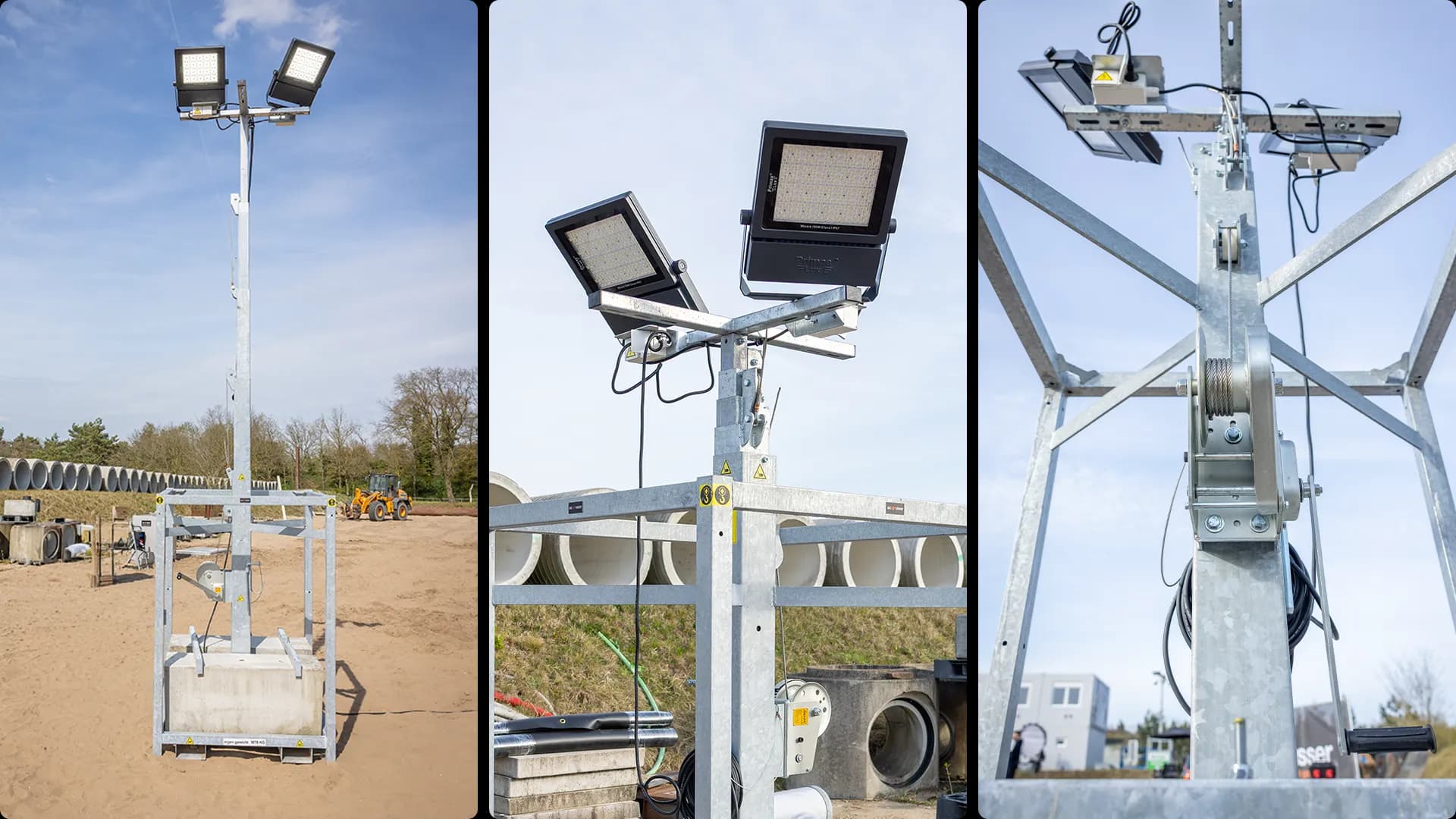 Lichtmasten voor de bouwplaats koop je bij AIC Visser