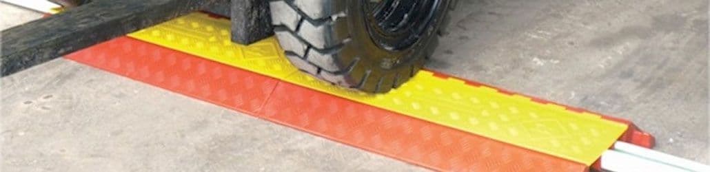 Kabeldrempel bestand tegen heftruck