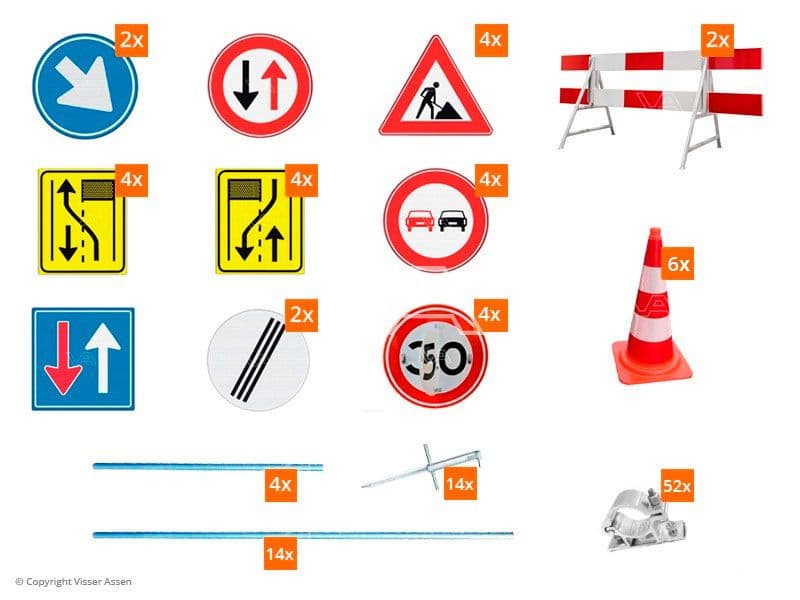 Inhoud van een bordenwagen