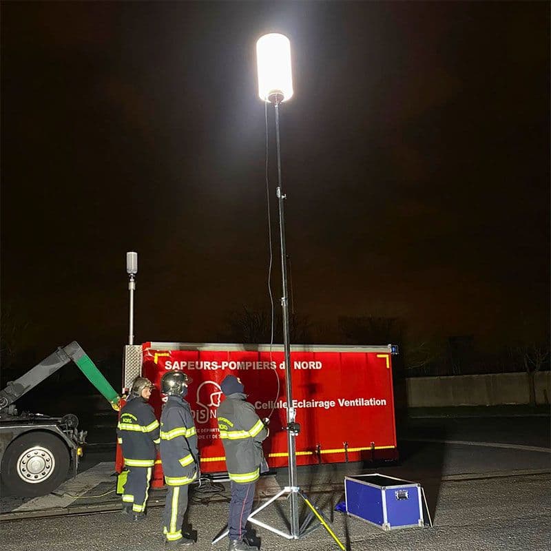 Lichtballon ingeschakeld bij de Franse brandweer