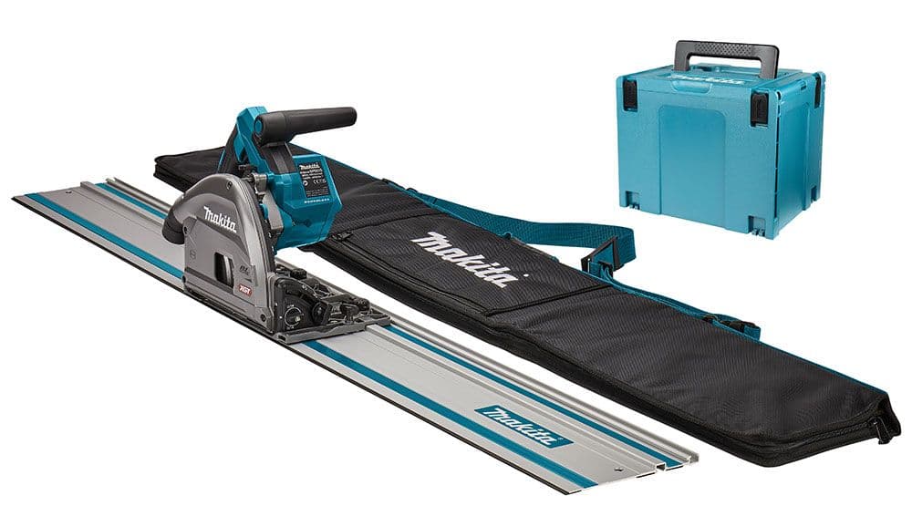 Makita invalzaag met geleiderail