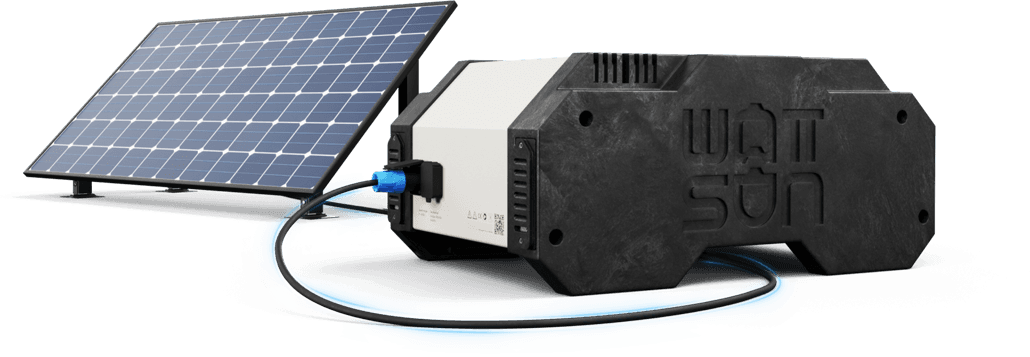 Stroommodule Wattsun met zonnepaneel